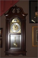 "Howard Miller" Wall Clock with Brass Gallery