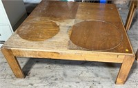 Wooden Coffee Table. 39" x 39" x 16" high.