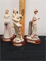 Three vintage La Verona collection figurines