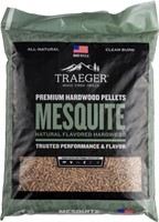 $20  Traeger - Hardwood Pellets, Mesquite, Brown