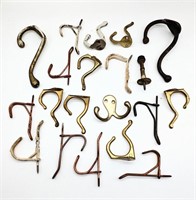 Lot Of 20 Coat Rack Hooks