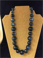 Joan Rivers Indigo Czech Glass Bead Necklace