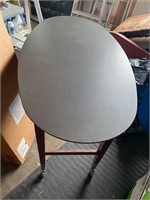 oval round mobile work station table