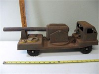 Vtg Nylint Metal Elec Cannon Army Truck 23"