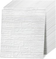 WASAIT 3D Wall Panels Peel and Stick, White 10pc