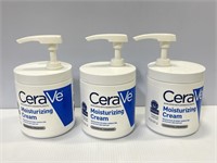 3 CeraVe moisturizing cream lotion 19oz