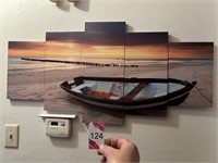 5pc Boat Wall Art