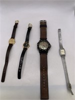 SEIKO & TIMEX WATCH LOT OF 4