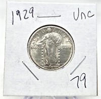 1929 Quarter Unc.