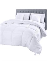 NEW $52 (Q) Quilted Comforter with Corner Tabs