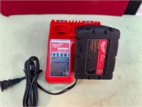 MILWAUKEE M12/M18 CHARGER & M18 BATTERY LIKE NEW