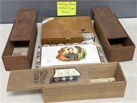 Vintage Wood Whisky / Cigar Boxes