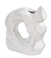 Contempo Butterfly White Sand Vase