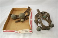 Sleighbells & bells on leather straps