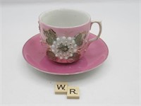 ANTIQUE TEACUP AND SAUCER