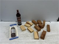 Cedar spray and wood pieces