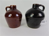Pr of Roycroft Pottery Jugs - 4.75" & 5" T