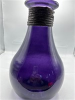 Large purple glass vase