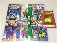 Assorted comic books. Spiderman