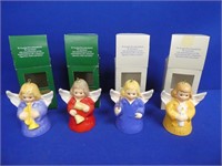 (4) Goebel Angel Bell Ornaments In Box 1985, 1986,