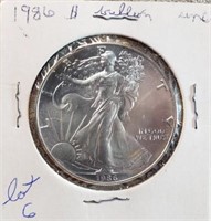 1986 Silver Eagle Semi Key Date MS69