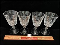 LOT OF PINWHEEL CRYSTAL GLASSES