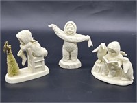 (3) Dept 56 Snow Babies