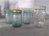 Vintage mix of ball jars