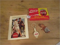Coca Cola cards, postcard, tiny doll