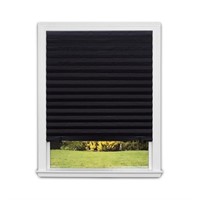 Redi Shade 48-in Black Blackout Cordless Pleated