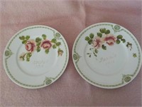 2-early 1900's German plates 8"dia