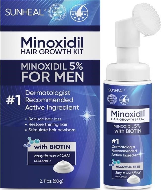 (new/sealed) SUNHEAL Minoxidil Hair Growth Kit