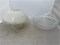 2 pc, Two Glass Lamp Shades