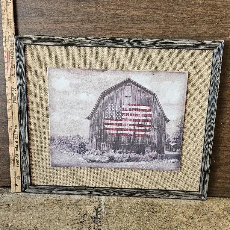 Barn & Flag Picture