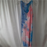 XL Tie Dyed Long Tank Dress by See You Monday