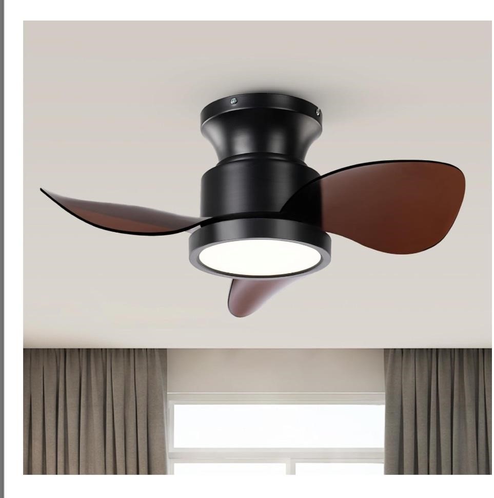 Roomratv Ceiling Fans with Lights 22 inch Quiet