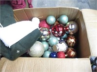 Large Box Full of Christmas Ornaments