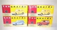 Four Vanguards Ford Anglia Vans