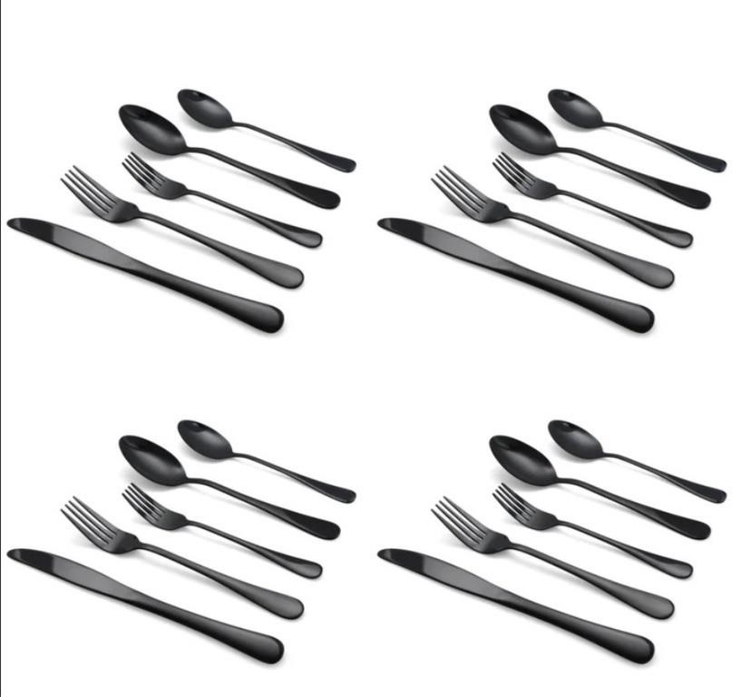 Elyon Luly Reflective 20-Piece Colored Stainless S