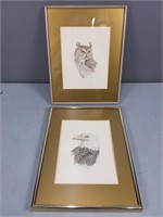 Numbered Bird Prints