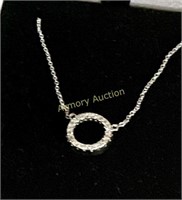 MARKED 14KT PENDANT AND NECKLACE