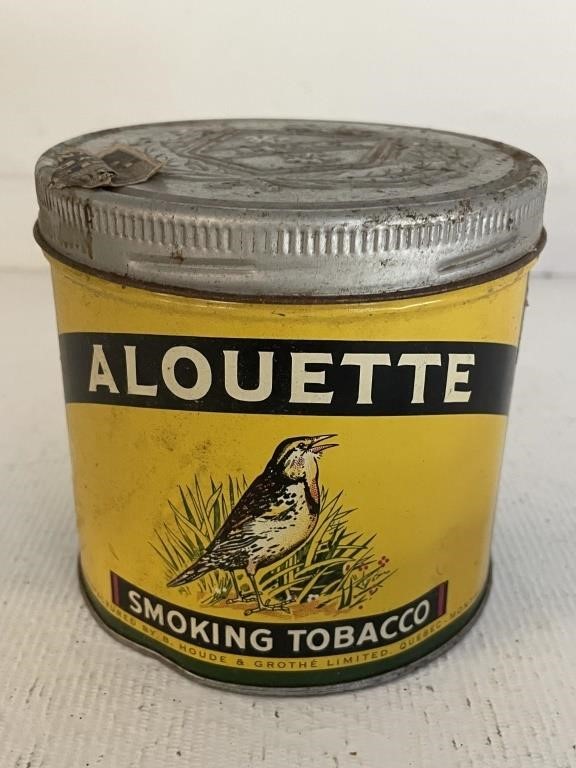 Vintage Alouette Tobacco Tin