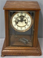 Waterbury Wood & Glass Regulator Clock