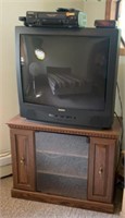 Sanyo TV - Panasonic VCR & TV Cabinet