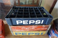 Blue Pepsi Plastic Crate