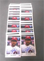 Luis Aguayo Signed Photocards