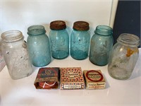 Vintage Mason Jars, Rings & Rubbers