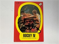 Autograph COA Rocky Trading Card