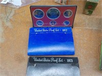 3 US Proof sets 2-1973, 1-1972 Each