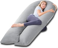 Meiz Pregnancy Pillow  65" Full Body  Grey